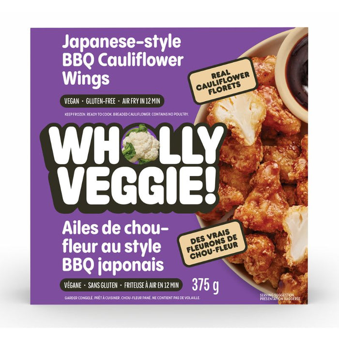 Wholly Veggie Cauliflower Wings Japanese BBQ Style 375G
