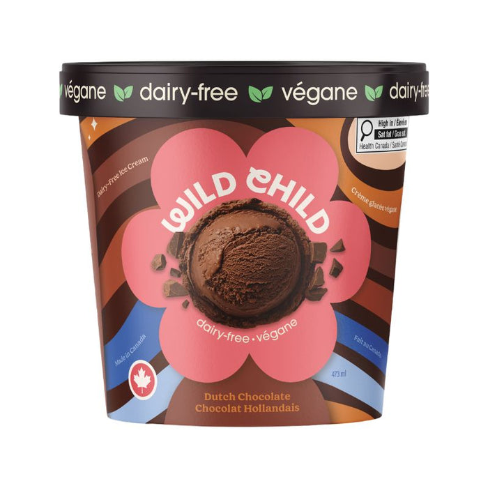 Wild Child Frozen Dessert Dutch Chocolate Dairy-free Ice Cream 473ml