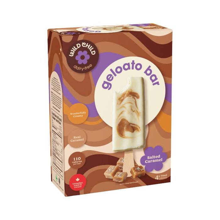 Wild Child Frozen Gelato Bars Salted Caramel Dairy-free 280ml