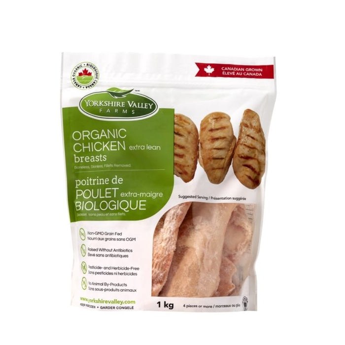 Yorkshire Valley Farm Organic Frozen Chicken Breast 1Kg