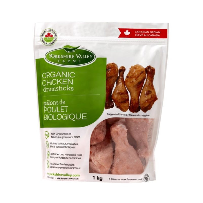 Yorkshire Valley Farm Organic Frozen Chicken Drums 1Kg