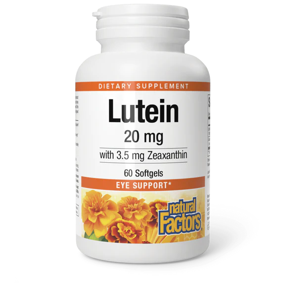 Natural Factors Lutein 20mg 60 softgels
