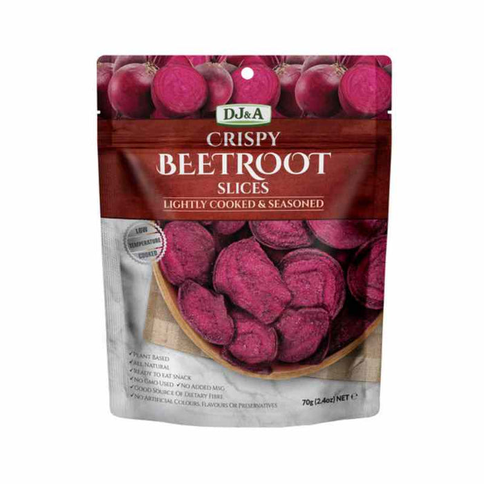 Dj&A Snacks Beetroot Crisps 70 GRAMS