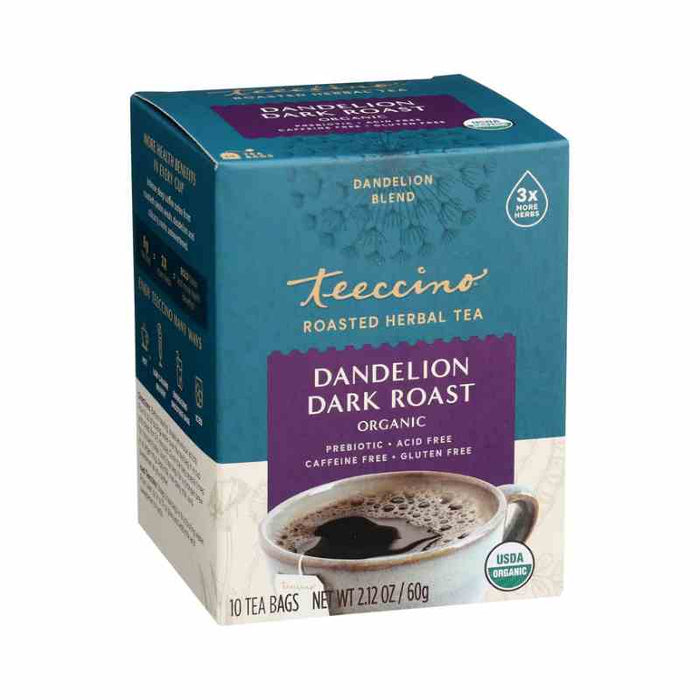 Teeccino Dandelion Dark Roast Chicory Herbal Tea