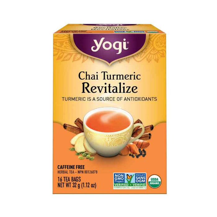 Yogi Tea Chai Turmeric Revitalize 16 TEABAGS