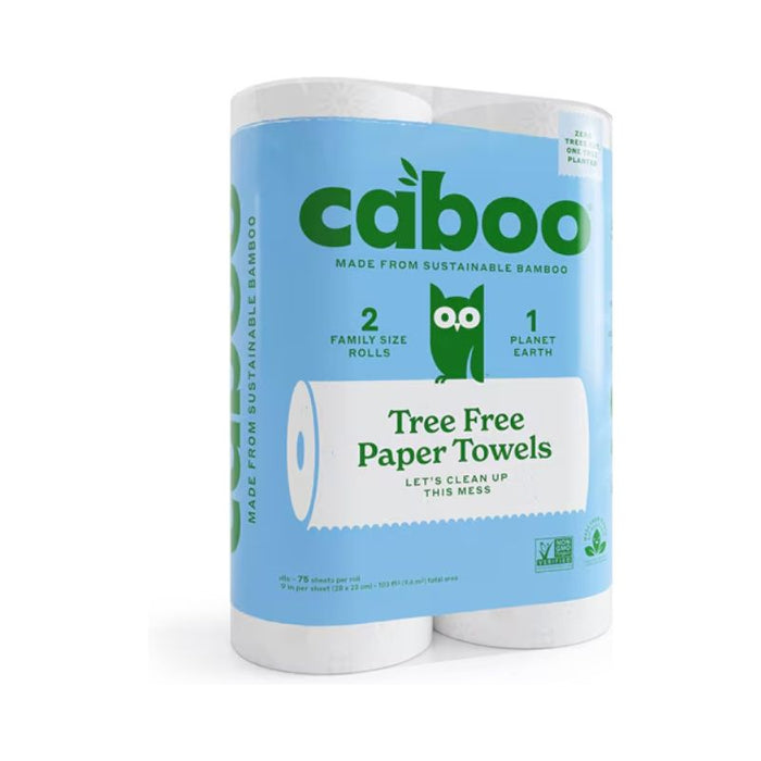 Caboo Bamboo Roll Towel 2Pack