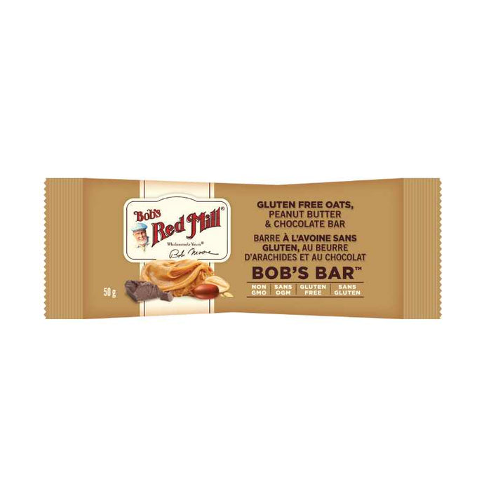 Bob's Red Mill Oat Bar Peanut Butter Chocolate Gluten Free 50g