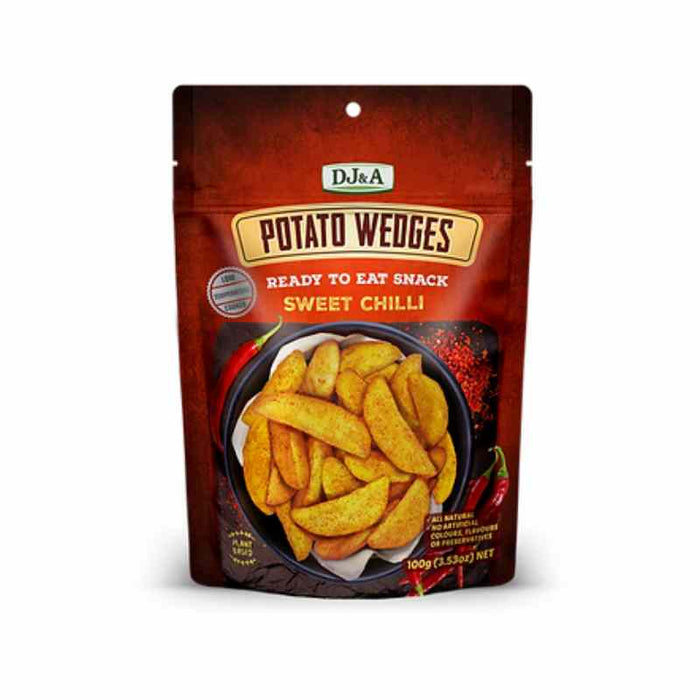 Dj&A Snacks Potato Wedges Sweet Chili 100 GRAMS