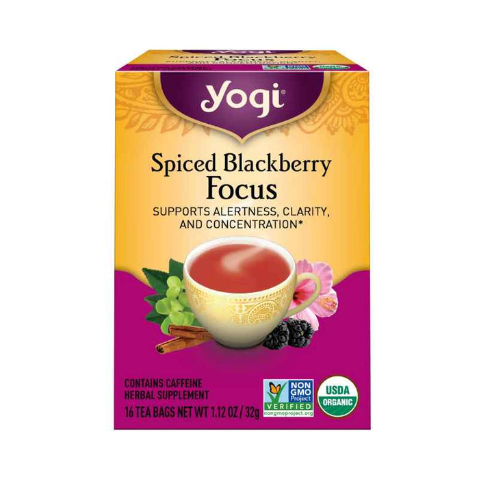 Yogi Tea Spiced Blackberry Focus 16 TEABAGS