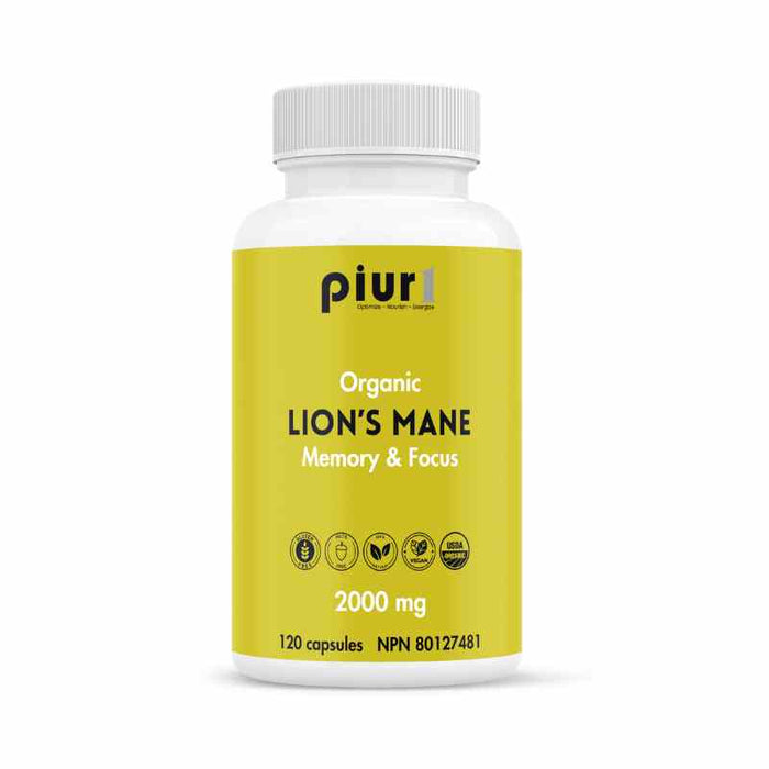 Piur 1 Organic Lion's Mane 120 CAPSULES