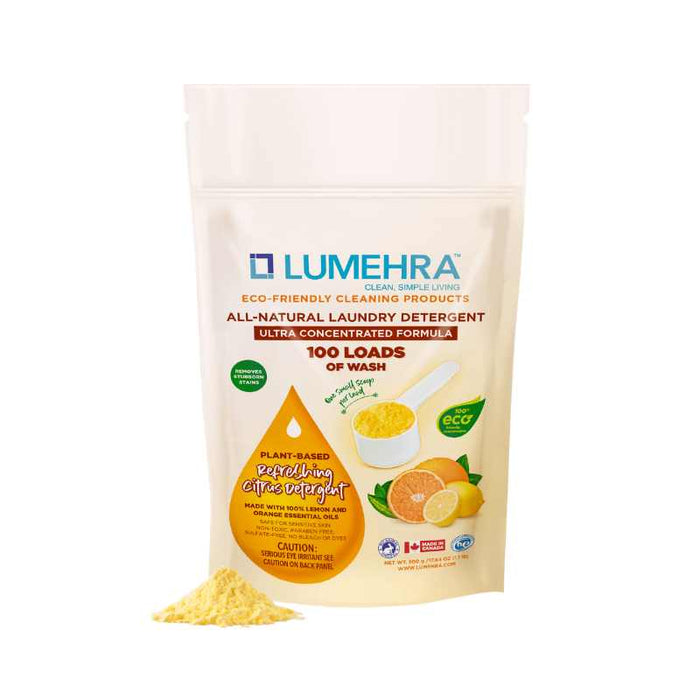 Lumehra Natural Laundry Detergent Citrus 100 Load 500 GRAMS