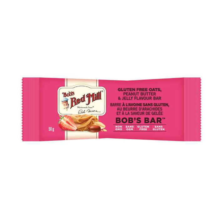 Bob's Red Mill Oat Bar Peanut Butter Jelly Gluten Free 50g