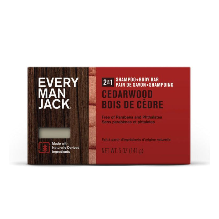 Every Man Jack Shampoo & Body Bar Cedarwood 141 GRAMS