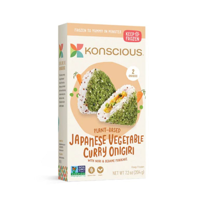 Konscious Foods Plant Based Onigiri Japanese Vegetable Curry 204g