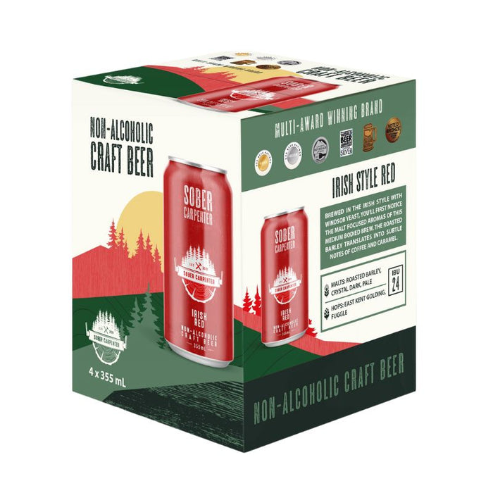 Sober Carpenter Non-Alcoholic Beer Red 4X355 ML