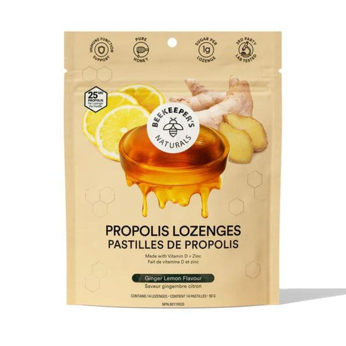 Beekeeper's Propolis Lozenges Lemon Ginger 50G