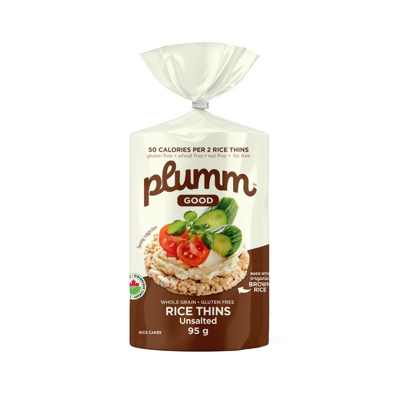 Plumm Good Rice Cake Thins Unsalted 95G — Natural Food Pantry Online Store