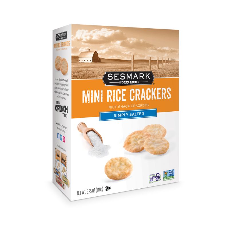Sesmark Mini Rice Cracker Simply Salted 100 GRAMS — Natural Food Pantry ...