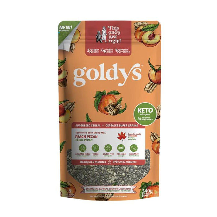 Goldy's Super Seed Cereal Peach Pecan 240G