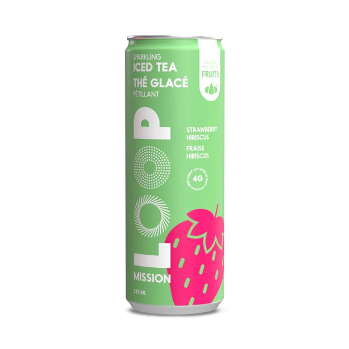 Loop Iced Tea Strawberry Hibiscus 355 ML