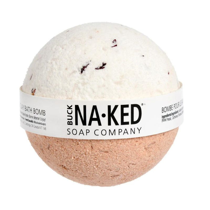 Buck Naked Bath Bomb Rose Moroccan Red Clay 150 GRAMS