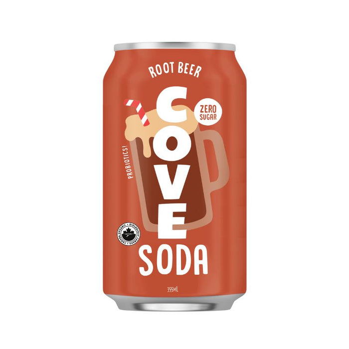 Cove Soda Gut Healthy Root Beer 355ml