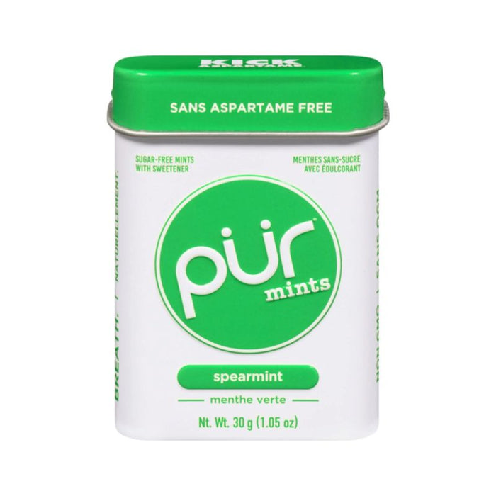 Pur Mints Tin Gluten Free Spearmint 30G