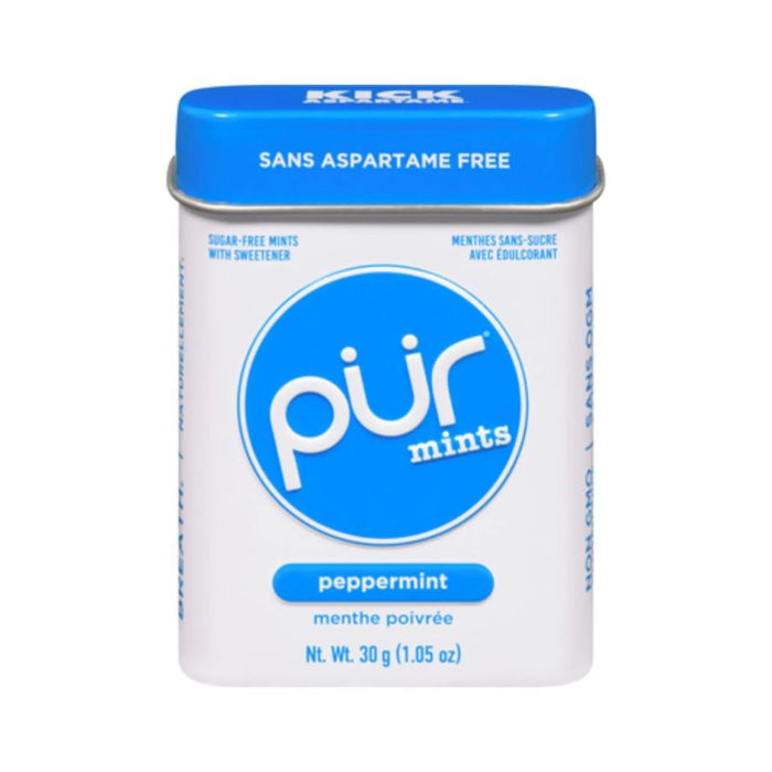 Pur Mints Tin Gluten Free Peppermint 30G