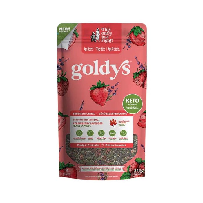 Goldy's Super Seed Cereal Strawberry Lavender 240G