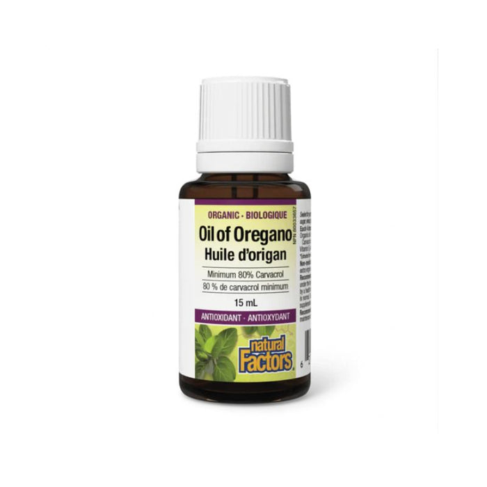 Natural Factors Organic Oil Of Oregano 15 ML