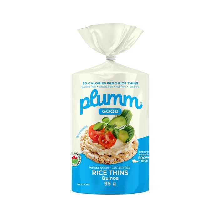 Plumm Good Rice Cake Thins Quinoa 95G