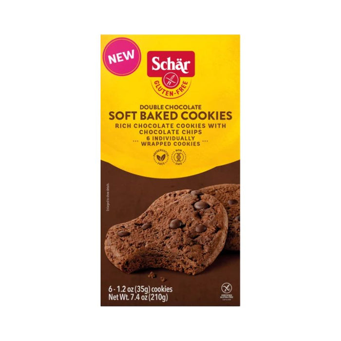 Schar Soft Baked Cookie Double Chocolate 210 GRAMS