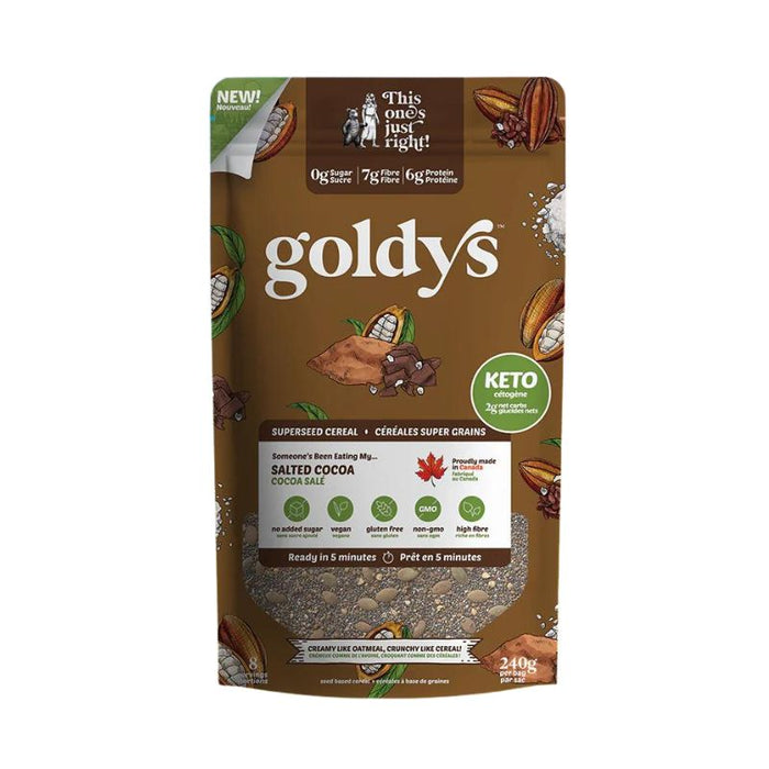Goldy's Super Seed Cereal Salted Cocoa 240G