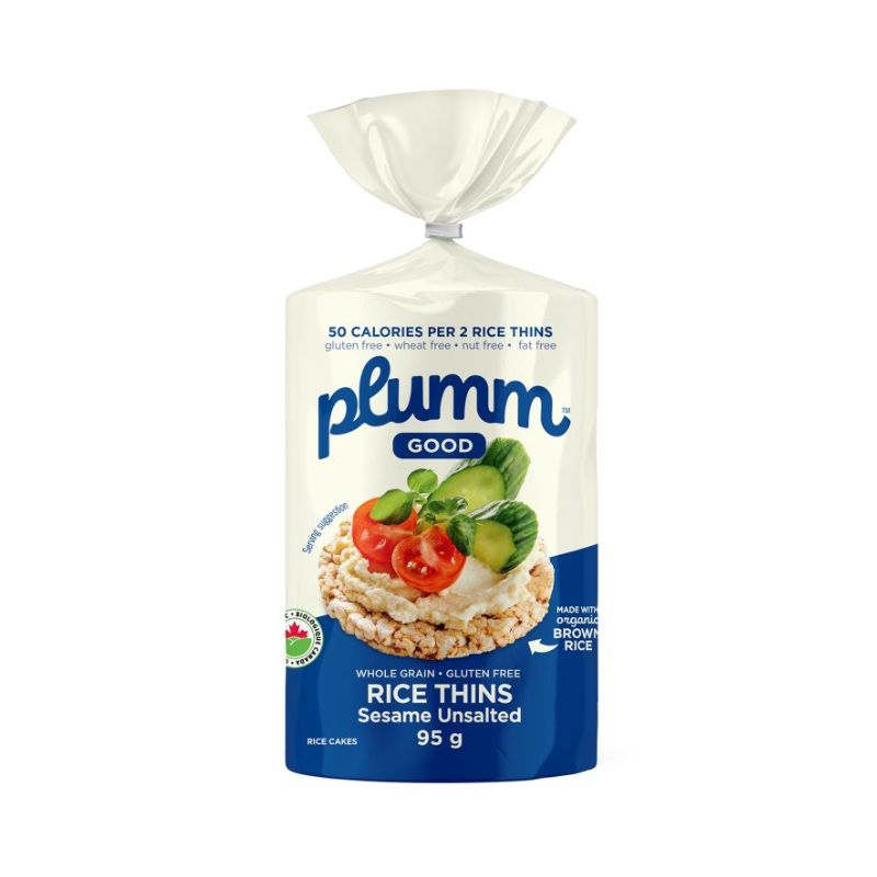 Plumm Good Rice Cake Thins Sesame 95G — Natural Food Pantry Online Store