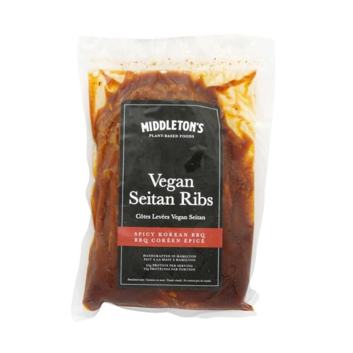 Middleton's Vegan Seitan Ribs Spicy Korean Bbq 360 GRAMS