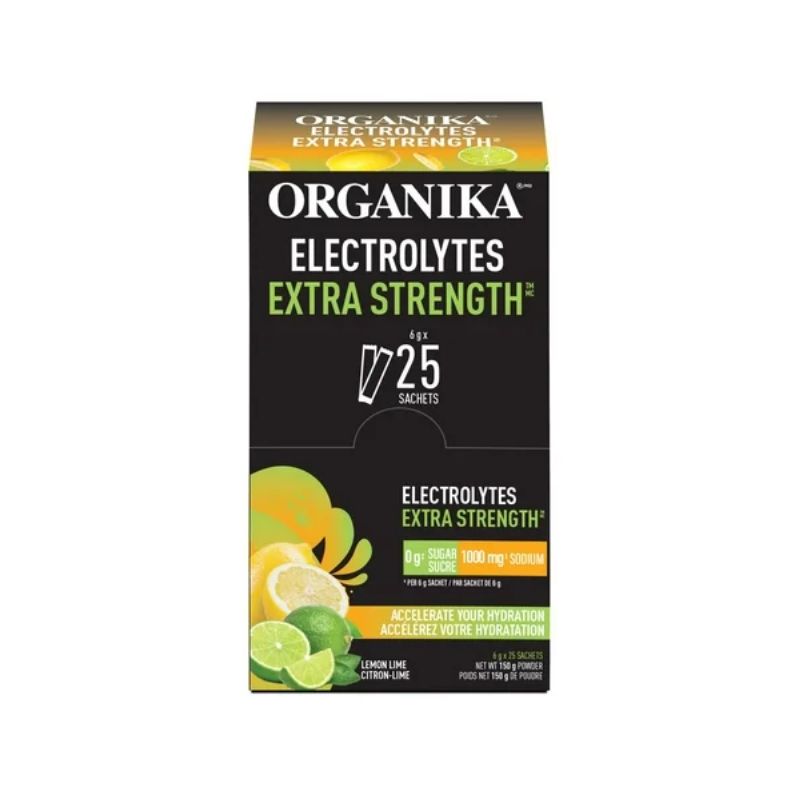 Organika Electrolytes Extra Strength Lemon Lime 25 pack — Natural Food ...