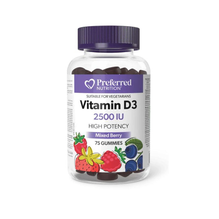 Preferred Nutrition Gummies Vitamin D3 2500Iu 75 gummies