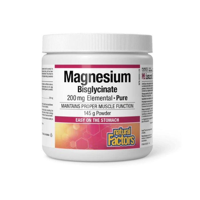 Natural Factors Magnesium Bisglycinate 145G