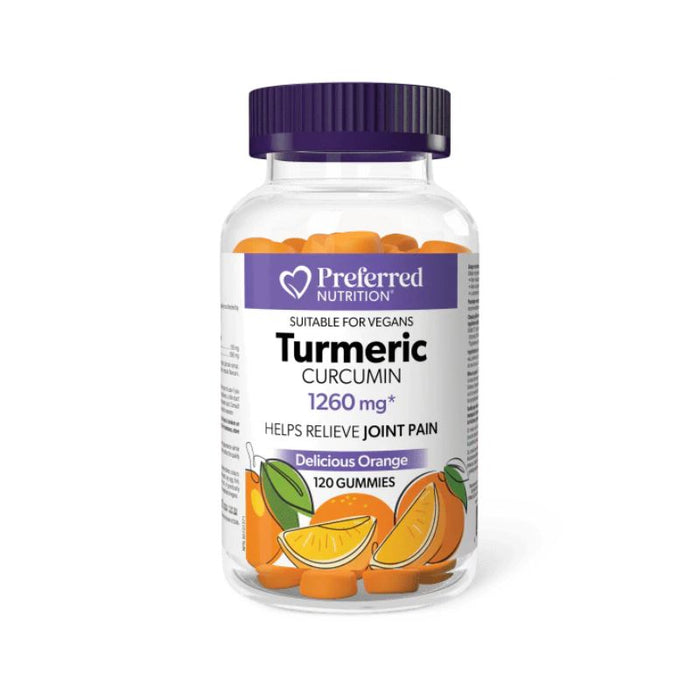 Preferred Nutrition Gummies Turmeric Curcumin 120 gummies