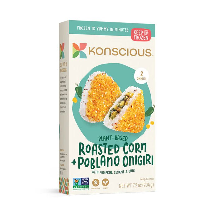 Konscious Foods Plant Based Onigiri Roasted Corn 204 GRAMS