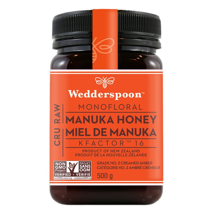 Wedderspoon Raw Premium Manuka Honey KFactor 16+ 500g