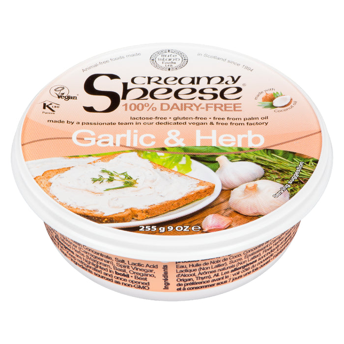 Sheese Vegan Creamy Garlic and Herb Spread 255g