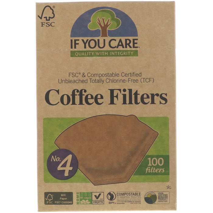 If You Care #4 Coffee Filter
