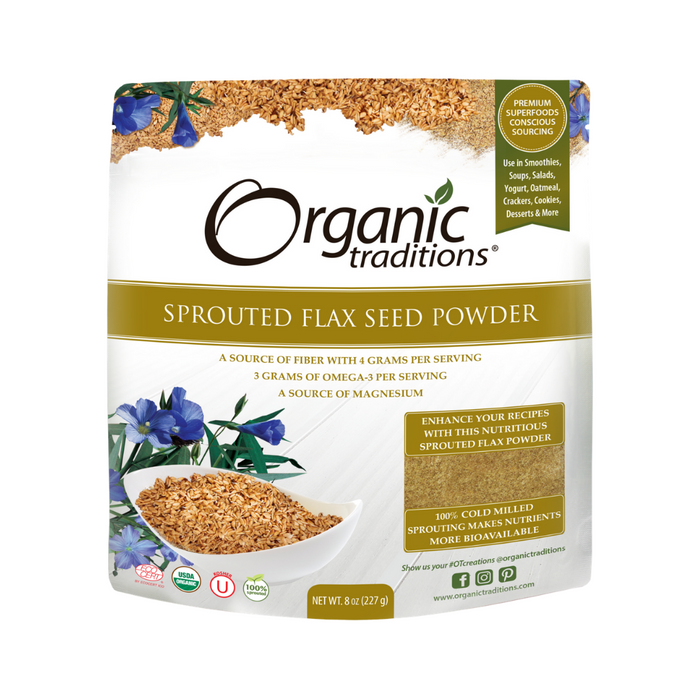 Organic Traditions Sprouted Flax Seed Powder 227g