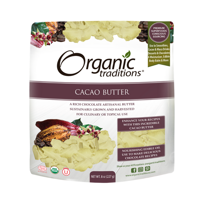 Organic Traditions Organic Cacao Butter 227g