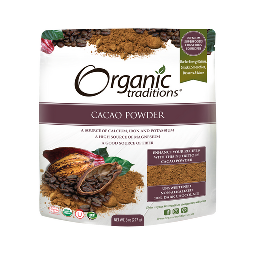 Organic Traditions Organic Cacao Powder 227g