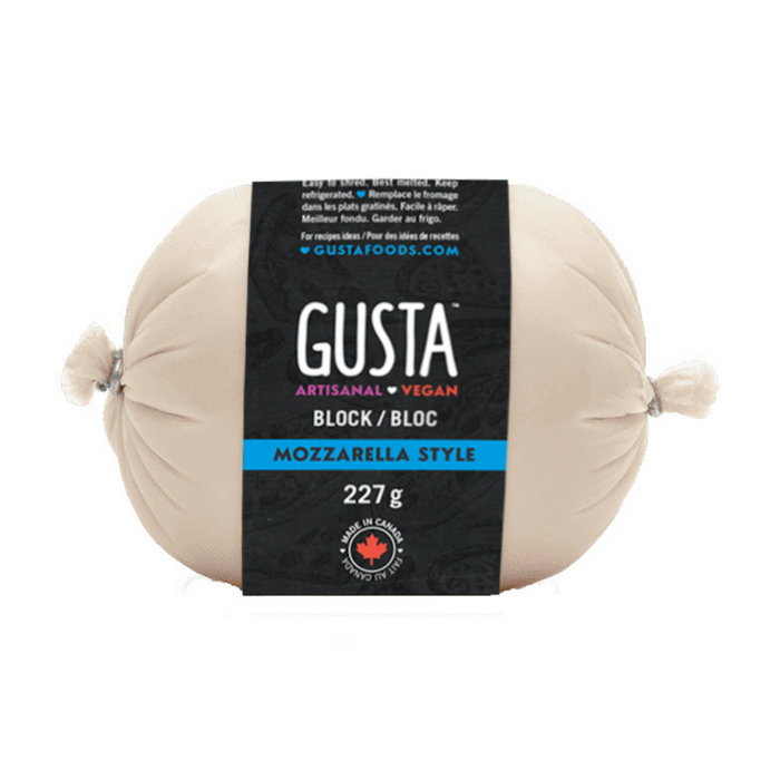 Gusta Vegan Cheese Grating Block Mozzarella Style 227g