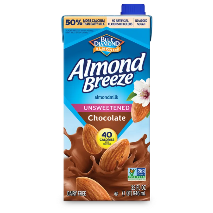 Blue Diamond Almond Breeze Unsweetened Chocolate 946ml