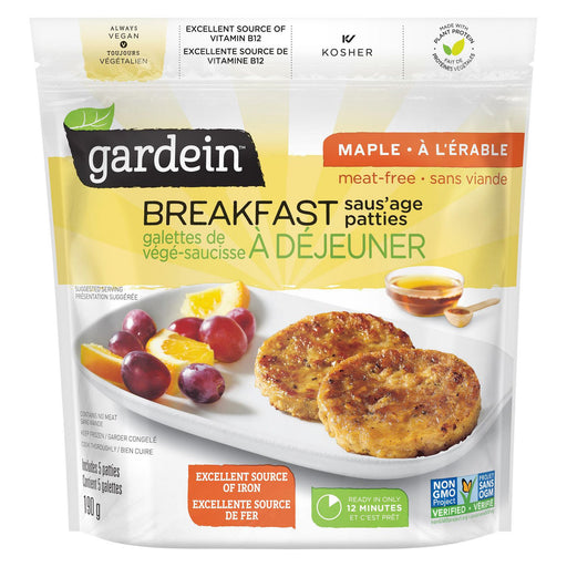 Gardein Breakfast Saus'age Patties Maple 190g