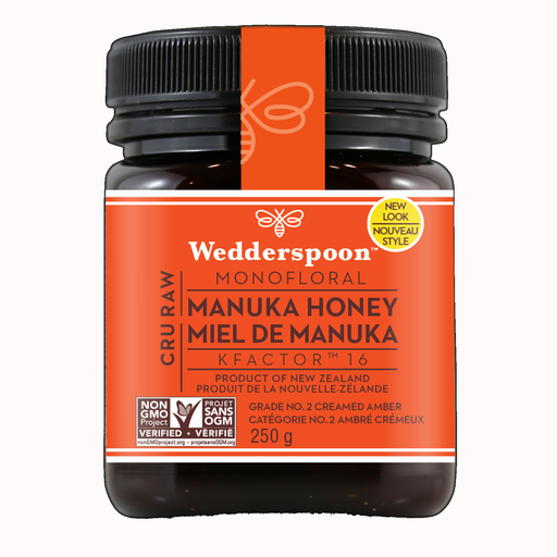 Wedderspoon Raw Premium Manuka Honey KFactor 16 250g